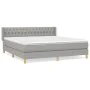 Boxspringbett mit hellgrauer Stoffmatratze 180x200 cm von vidaXL, Betten und Lattenroste - Ref: Foro24-3130529, Preis: 562,47...