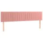 Box spring bed with pink velvet mattress 160x200 cm by vidaXL, Beds and slatted bases - Ref: Foro24-3131092, Price: 491,53 €,...