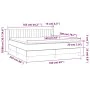 Box spring bed with pink velvet mattress 160x200 cm by vidaXL, Beds and slatted bases - Ref: Foro24-3131092, Price: 491,53 €,...