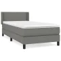 Box spring bed with dark gray fabric mattress 90x200 cm by vidaXL, Beds and slatted bases - Ref: Foro24-3129602, Price: 302,0...