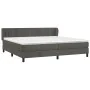 Boxspringbett mit dunkelgrauer Samtmatratze 200x200 cm von vidaXL, Betten und Lattenroste - Ref: Foro24-3131100, Preis: 611,5...