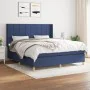 Boxspringbett mit blauer Stoffmatratze 180x200 cm von vidaXL, Betten und Lattenroste - Ref: Foro24-3132015, Preis: 632,85 €, ...