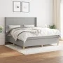 Boxspringbett mit hellgrauer Stoffmatratze 180x200 cm von vidaXL, Betten und Lattenroste - Ref: Foro24-3131849, Preis: 640,38...