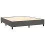 Boxspringbett mit Matratze und dunkelgrauem LED-Samt 160x200 cm von vidaXL, Betten und Lattenroste - Ref: Foro24-3136012, Pre...