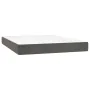 Boxspringbett mit Matratze und dunkelgrauem LED-Samt 140x200 cm von vidaXL, Betten und Lattenroste - Ref: Foro24-3136066, Pre...