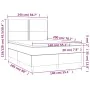 Boxspringbett mit Matratze und dunkelgrauem LED-Samt 140x200 cm von vidaXL, Betten und Lattenroste - Ref: Foro24-3136066, Pre...