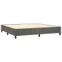 Boxspringbett mit Matratze und dunkelgrauem LED-Samt 200x200 cm von vidaXL, Betten und Lattenroste - Ref: Foro24-3136264, Pre...