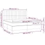 Boxspringbett mit Matratze und dunkelgrauem LED-Samt 200x200 cm von vidaXL, Betten und Lattenroste - Ref: Foro24-3136264, Pre...