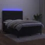 Boxspringbett mit Matratze und LED-Samt in Schwarz, 140 x 190 cm von vidaXL, Betten und Lattenroste - Ref: Foro24-3136301, Pr...