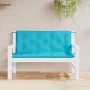 Garden bench cushions 2 pcs turquoise fabric 120x50x7 cm by vidaXL, Cushions for chairs and sofas - Ref: Foro24-361696, Price...