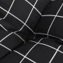 2Pcs Garden Bench Cushions Black Plaid Oxford Fabric by vidaXL, Cushions for chairs and sofas - Ref: Foro24-361729, Price: 67...