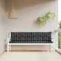 Garden bench cushions 2 pcs black checkered fabric 200x50x7cm by vidaXL, Cushions for chairs and sofas - Ref: Foro24-361748, ...