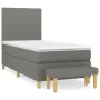 Box spring bed with dark gray fabric mattress 80x200 cm by vidaXL, Beds and slatted bases - Ref: Foro24-3136950, Price: 366,1...