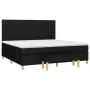 Box spring bed with black fabric mattress 200x200 cm by vidaXL, Beds and slatted bases - Ref: Foro24-3137183, Price: 738,37 €...