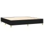 Box spring bed with black fabric mattress 200x200 cm by vidaXL, Beds and slatted bases - Ref: Foro24-3137183, Price: 738,37 €...