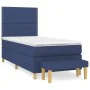 Box spring bed with blue fabric mattress 100x200 cm by vidaXL, Beds and slatted bases - Ref: Foro24-3137059, Price: 401,45 €,...