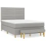 Boxspringbett mit hellgrauer Stoffmatratze 140x190 cm von vidaXL, Betten und Lattenroste - Ref: Foro24-3137229, Preis: 561,92...