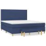 Boxspringbett mit blauer Stoffmatratze 180x200 cm von vidaXL, Betten und Lattenroste - Ref: Foro24-3137339, Preis: 668,94 €, ...