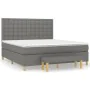 Box spring bed with dark gray fabric mattress 180x200 cm by vidaXL, Beds and slatted bases - Ref: Foro24-3137494, Price: 662,...