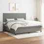 Boxspringbett mit dunkelgrauer Stoffmatratze 200x200 cm von vidaXL, Betten und Lattenroste - Ref: Foro24-3141642, Preis: 706,...