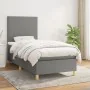 Cama box spring con colchón tela gris oscuro 90x200 cm de vidaXL, Camas y somieres - Ref: Foro24-3142146, Precio: 335,59 €, D...