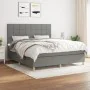 Boxspringbett mit dunkelgrauer Stoffmatratze 160x200 cm von vidaXL, Betten und Lattenroste - Ref: Foro24-3142346, Preis: 564,...