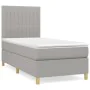 Boxspringbett mit hellgrauer Stoffmatratze 90x190 cm von vidaXL, Betten und Lattenroste - Ref: Foro24-3142457, Preis: 336,37 ...