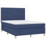 Boxspringbett mit blauer Stoffmatratze 140x200 cm von vidaXL, Betten und Lattenroste - Ref: Foro24-3142343, Preis: 520,97 €, ...