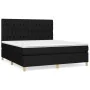 Box spring bed with black fabric mattress 180x200 cm by vidaXL, Beds and slatted bases - Ref: Foro24-3142595, Price: 648,84 €...