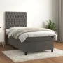 Box spring bed with dark gray velvet mattress 100x200 cm by vidaXL, Beds and slatted bases - Ref: Foro24-3143188, Price: 366,...