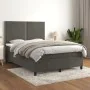 Box spring bed with dark gray velvet mattress 140x190 cm by vidaXL, Beds and slatted bases - Ref: Foro24-3142960, Price: 502,...