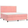 Boxspringbett mit rosa Samtmatratze 180x200 cm von vidaXL, Betten und Lattenroste - Ref: Foro24-3143042, Preis: 570,26 €, Rab...