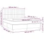 Box spring bed with pink velvet mattress 180x200 cm by vidaXL, Beds and slatted bases - Ref: Foro24-3143162, Price: 572,75 €,...