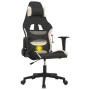 Massage-Gaming-Stuhl aus schwarzem und cremefarbenem Stoff von vidaXL, Gaming-Stühle - Ref: Foro24-345491, Preis: 122,54 €, R...