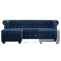 Chesterfield L-shaped velvet sofa 199x142x72 cm blue by vidaXL, Sofas - Ref: Foro24-247142, Price: 608,68 €, Discount: %