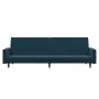 2-Sitzer-Schlafsofa mit Fußstütze aus blauem Samt von vidaXL, Sofas - Ref: Foro24-3080500, Preis: 304,86 €, Rabatt: %