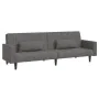 2-Sitzer-Schlafsofa mit zwei Kissen aus hellgrauem Stoff von vidaXL, Sofas - Ref: Foro24-337489, Preis: 250,22 €, Rabatt: %