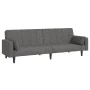 2-Sitzer-Schlafsofa mit zwei Kissen aus hellgrauem Stoff von vidaXL, Sofas - Ref: Foro24-337489, Preis: 250,22 €, Rabatt: %