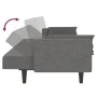 2-Sitzer-Schlafsofa mit zwei Kissen aus hellgrauem Stoff von vidaXL, Sofas - Ref: Foro24-337489, Preis: 250,22 €, Rabatt: %