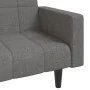 2-Sitzer-Schlafsofa mit zwei Kissen aus hellgrauem Stoff von vidaXL, Sofas - Ref: Foro24-337489, Preis: 250,22 €, Rabatt: %