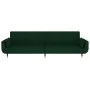 2-seater sofa bed with footrest and 2 dark green velvet cushions by vidaXL, Sofas - Ref: Foro24-3081799, Price: 371,52 €, Dis...