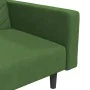 2-Sitzer-Schlafsofa mit Fußstütze und 2 Kissen aus dunkelgrünem Samt von vidaXL, Sofas - Ref: Foro24-3081845, Preis: 337,44 €...