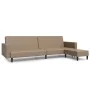 2-Sitzer-Schlafsofa mit Fußstütze aus Cappuccino-Kunstleder von vidaXL, Sofas - Ref: Foro24-3081888, Preis: 266,22 €, Rabatt: %