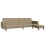 2-Sitzer-Schlafsofa mit Fußstütze aus Cappuccino-Kunstleder von vidaXL, Sofas - Ref: Foro24-3081888, Preis: 266,22 €, Rabatt: %