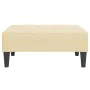 2-seater sofa bed with 2 footrest cushions in cream velvet by vidaXL, Sofas - Ref: Foro24-3080706, Price: 294,61 €, Discount: %