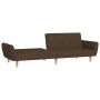 2-Sitzer-Schlafsofa mit Fußstütze aus braunem Stoff von vidaXL, Sofas - Ref: Foro24-3080711, Preis: 258,19 €, Rabatt: %