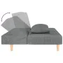 2-seater sofa bed with footrest and 2 light gray fabric cushions by vidaXL, Sofas - Ref: Foro24-3081807, Price: 268,28 €, Dis...