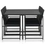 7-piece garden dining set and black synthetic rattan cushions by vidaXL, Garden sets - Ref: Foro24-44444, Price: 494,82 €, Di...