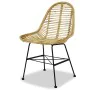 Esszimmerstühle 2 Einheiten aus natürlichem Rattan von vidaXL, Essstühle - Ref: Foro24-244569, Preis: 186,28 €, Rabatt: %