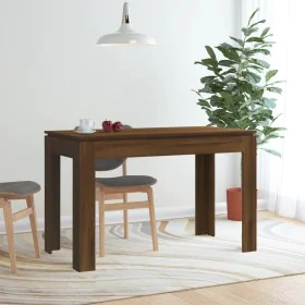 Oak brown engineered wood dining table 120x60x76 cm by vidaXL, Kitchen and dining tables - Ref: Foro24-815389, Price: 89,85 €...